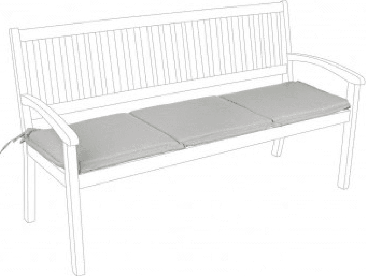 Cuscino da esterno per Panca 3 Posti in Polyestere 180 gr in Cuscini per divani Decor Space - Altamura, commercioVirtuoso.it