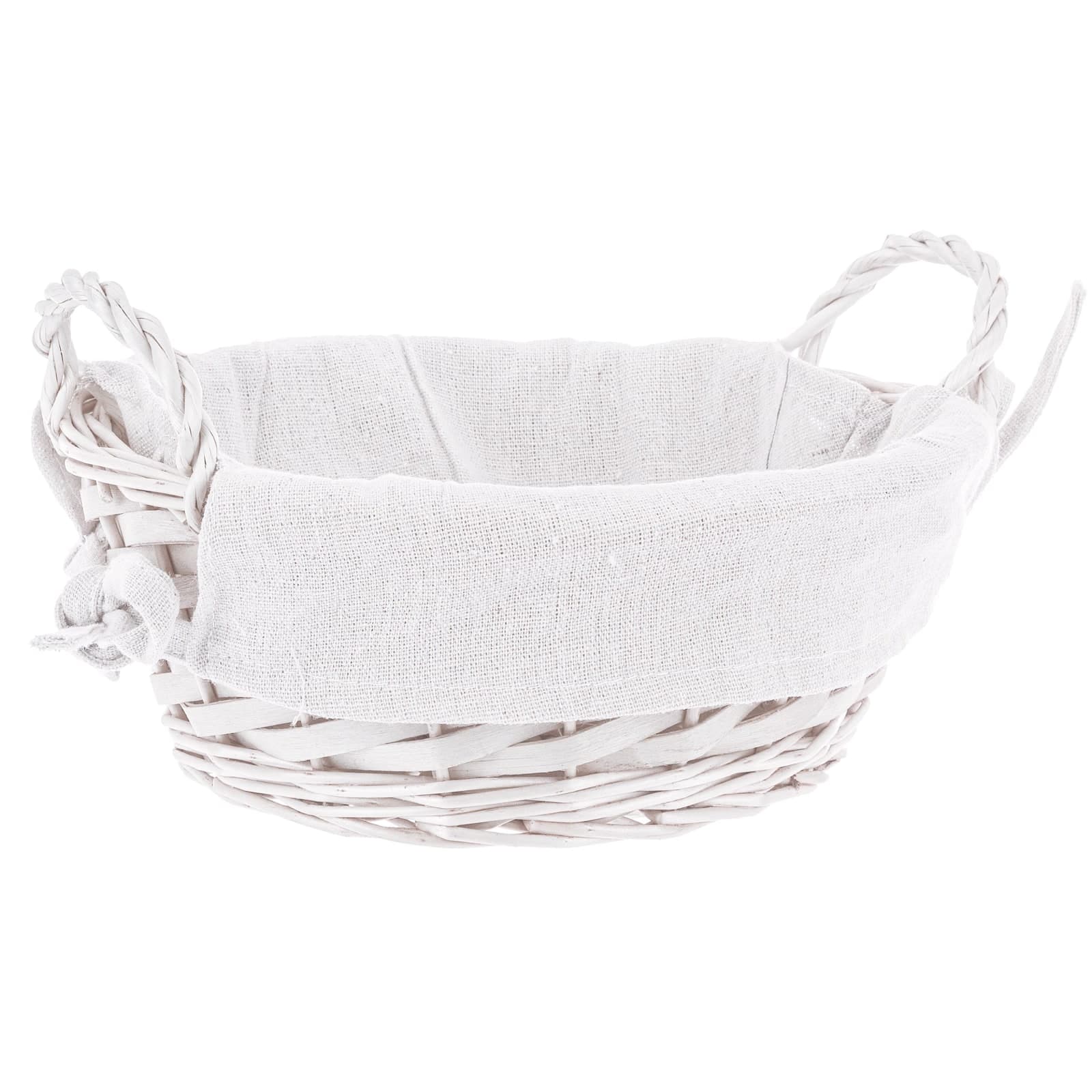Cestino alesha realizzato con vimini e trucioli, prodotto rivestito 100% con cotone in Ceste per la biancheria Decor Space - Altamura, commercioVirtuoso.it