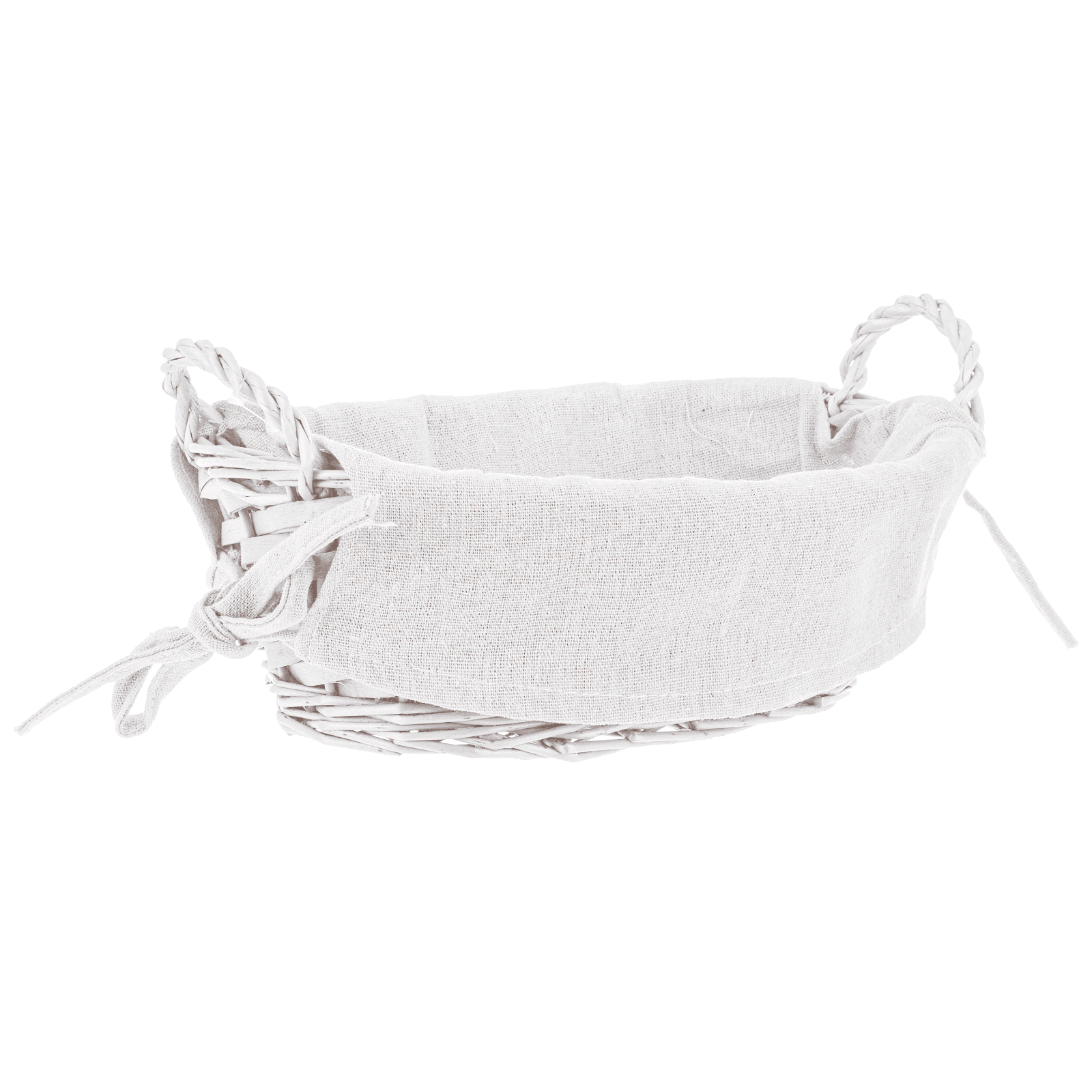 Cestino alesha realizzato con vimini e trucioli, prodotto rivestito 100% con cotone in Ceste per la biancheria Decor Space - Altamura, commercioVirtuoso.it