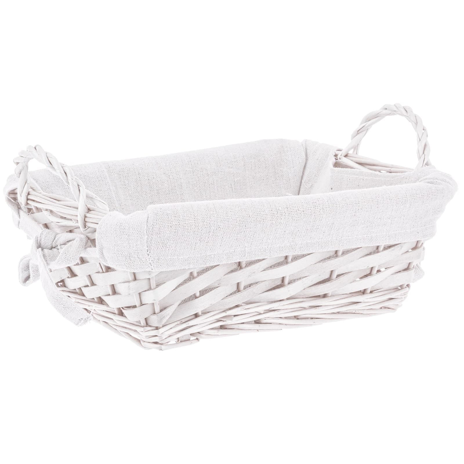 Cestino alesha realizzato con vimini e trucioli, prodotto rivestito 100% con cotone in Ceste per la biancheria Decor Space - Altamura, commercioVirtuoso.it