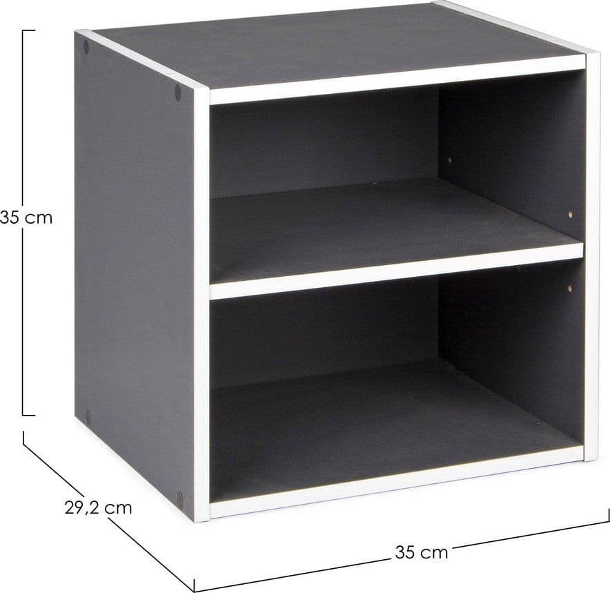Cubo "Composite" porta oggetti, mobile per interno, 35 x 29,2 x 35 cm in Librerie Decor Space - Altamura, commercioVirtuoso.it
