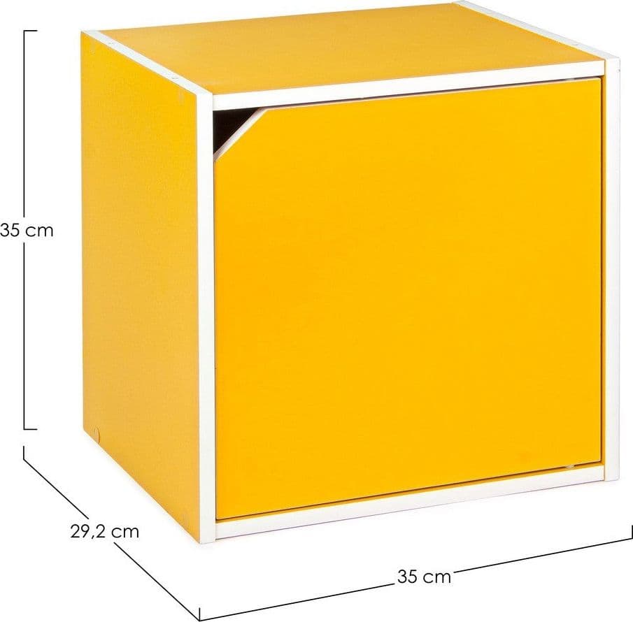 Cubo "Composite" porta oggetti, mobile per interno, 35 x 29,2 x 35 cm in Librerie Decor Space - Altamura, commercioVirtuoso.it