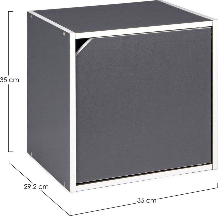 Cubo "Composite" porta oggetti, mobile per interno, 35 x 29,2 x 35 cm in Librerie Decor Space - Altamura, commercioVirtuoso.it