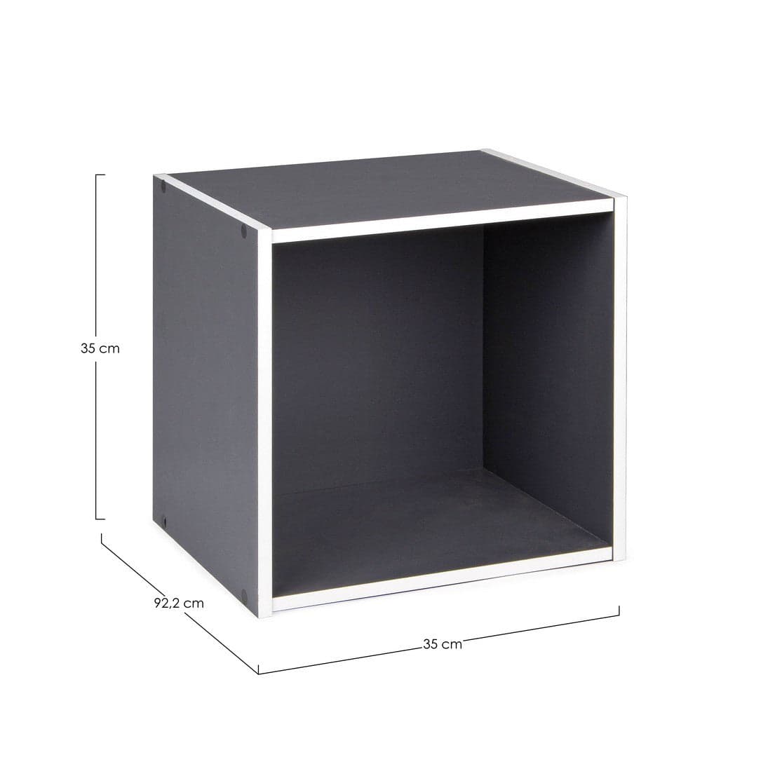 Cubo "Composite" porta oggetti, mobile per interno, 35 x 29,2 x 35 cm - 35