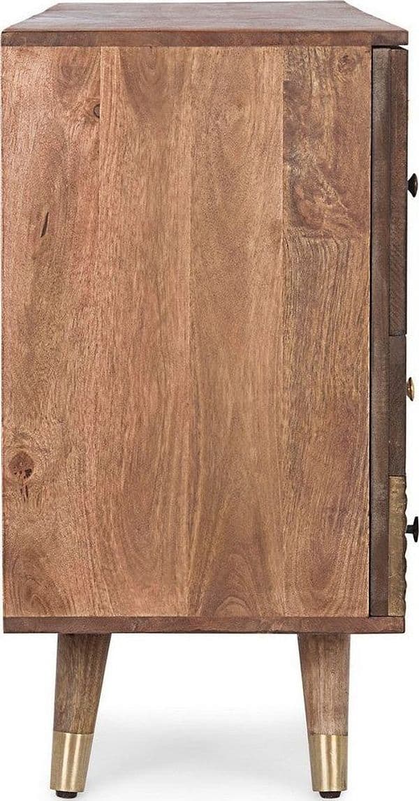 Credenza "Dhaval" con struttura in legno di mango, mobile in stile moderno in Credenze Decor Space - Altamura, commercioVirtuoso.it