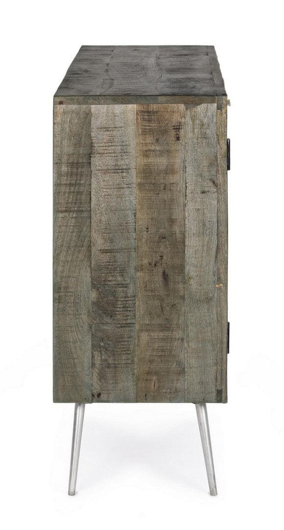 Credenza "Norwood" con struttura in legno di mango, mobile in stile industriale in Credenze Decor Space - Altamura, commercioVirtuoso.it