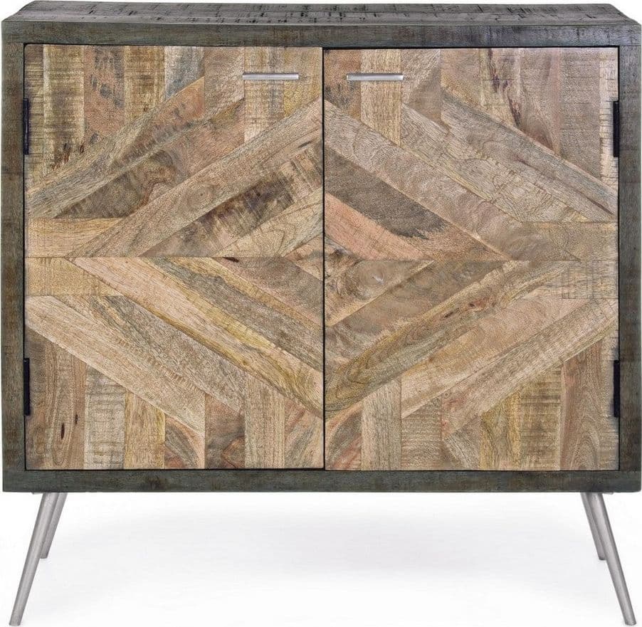Credenza "Norwood" con struttura in legno di mango, mobile in stile industriale in Credenze Decor Space - Altamura, commercioVirtuoso.it