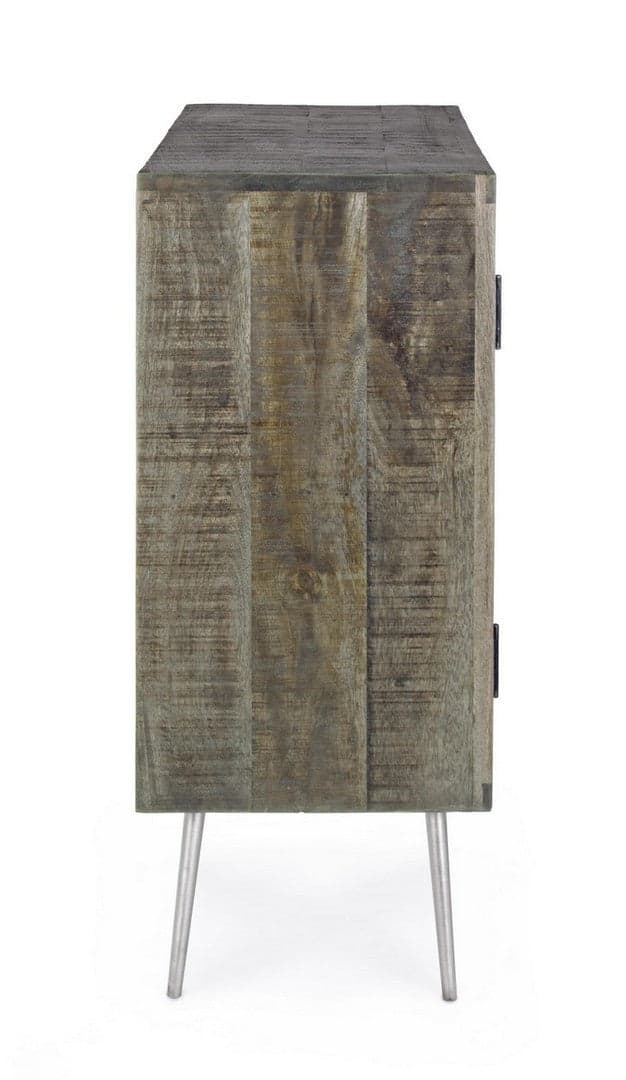 Credenza "Norwood" con struttura in legno di mango, mobile in stile industriale in Credenze Decor Space - Altamura, commercioVirtuoso.it