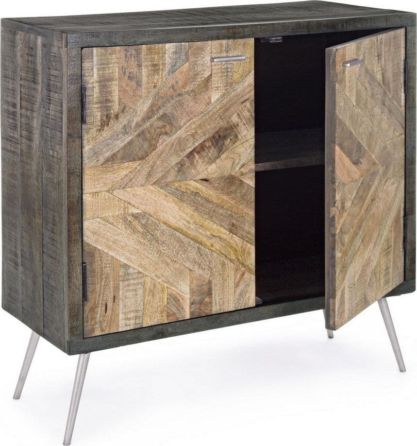 Credenza "Norwood" con struttura in legno di mango, mobile in stile industriale in Credenze Decor Space - Altamura, commercioVirtuoso.it