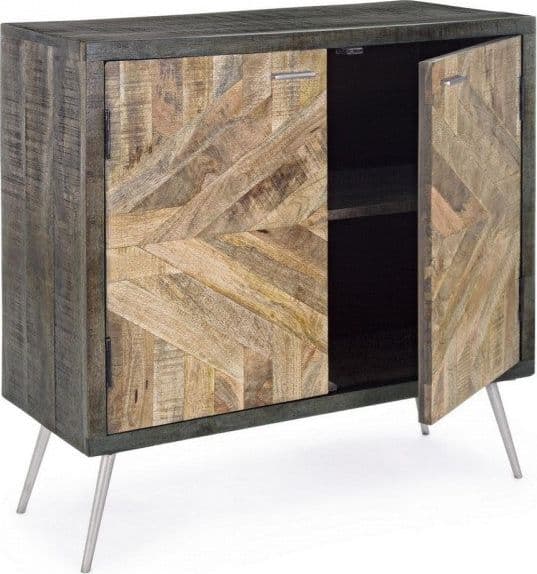 Credenza "Norwood" con struttura in legno di mango, mobile in stile industriale in Credenze Decor Space - Altamura, commercioVirtuoso.it