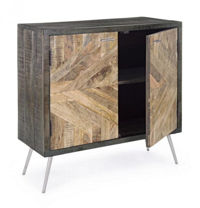 Credenza "Norwood" con struttura in legno di mango, mobile in stile industriale in Credenze Decor Space - Altamura, commercioVirtuoso.it