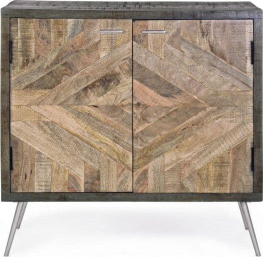 Credenza "Norwood" con struttura in legno di mango, mobile in stile industriale in Credenze Decor Space - Altamura, commercioVirtuoso.it
