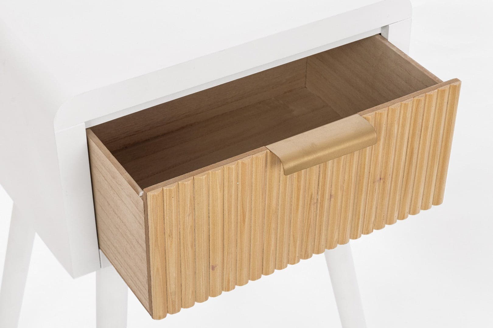 Comodino "Charley" per camera, Struttura In Mdf, Piano E Schienale In Mdf in Comodini Decor Space - Altamura, commercioVirtuoso.it