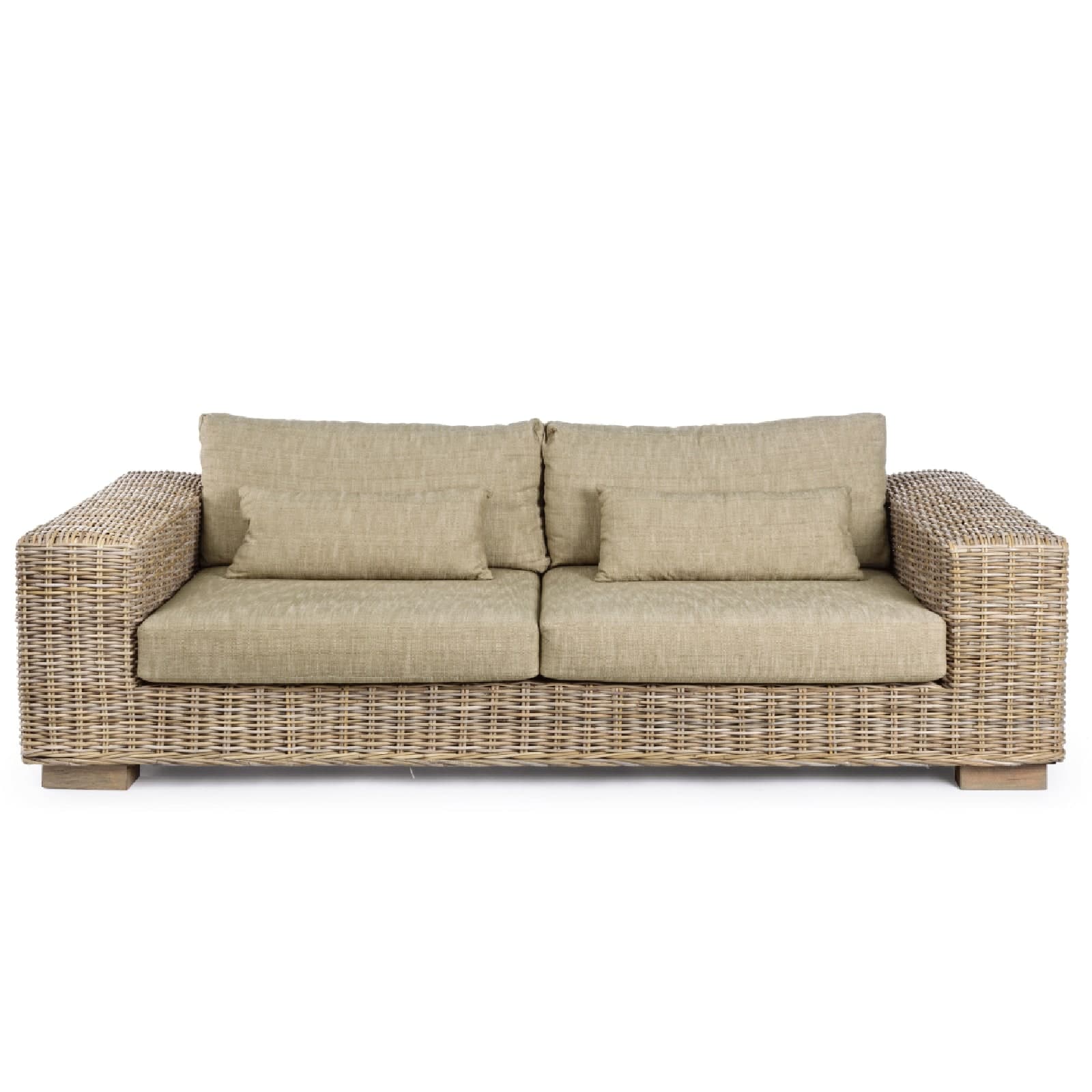 Divano in legno con cuscino "Leandro" in Set di mobili Decor Space - Altamura, commercioVirtuoso.it