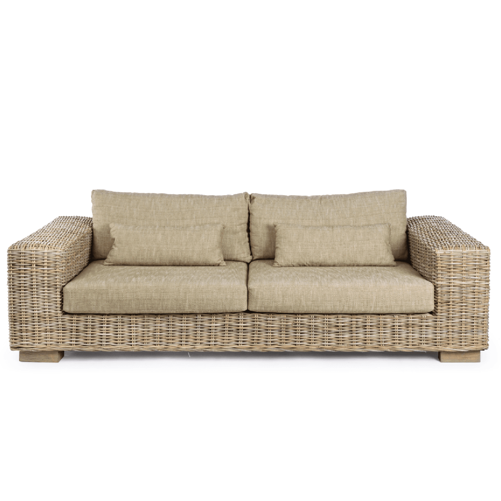 Divano in legno con cuscino "Leandro" in Set di mobili Decor Space - Altamura, commercioVirtuoso.it