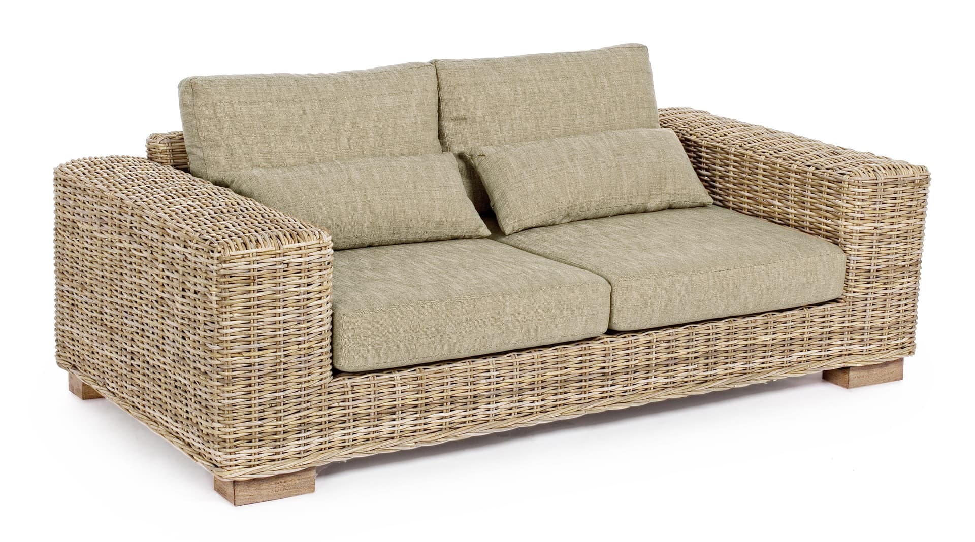 Divano in legno con cuscino "Leandro" in Set di mobili Decor Space - Altamura, commercioVirtuoso.it
