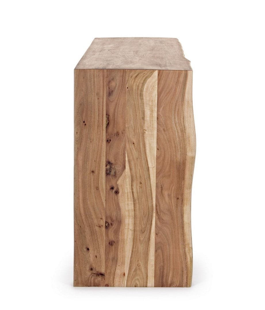 Credenza "Eneas", 2 ante e 3 cassetti, struttura in legno di acacia, 160 cm in Credenze Decor Space - Altamura, commercioVirtuoso.it
