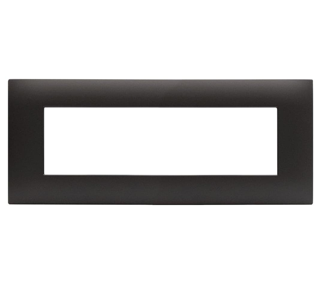 Placca Serie YOUNG 44 per Scatola Rettangolare 7 Moduli Grigio - 3