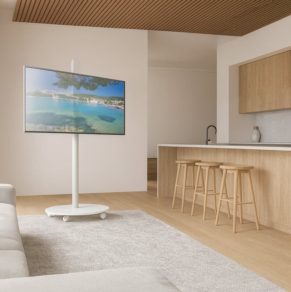 Supporto a Pavimento Trolley TV LCD/LED/Plasma 32-70'' Bianco - 16
