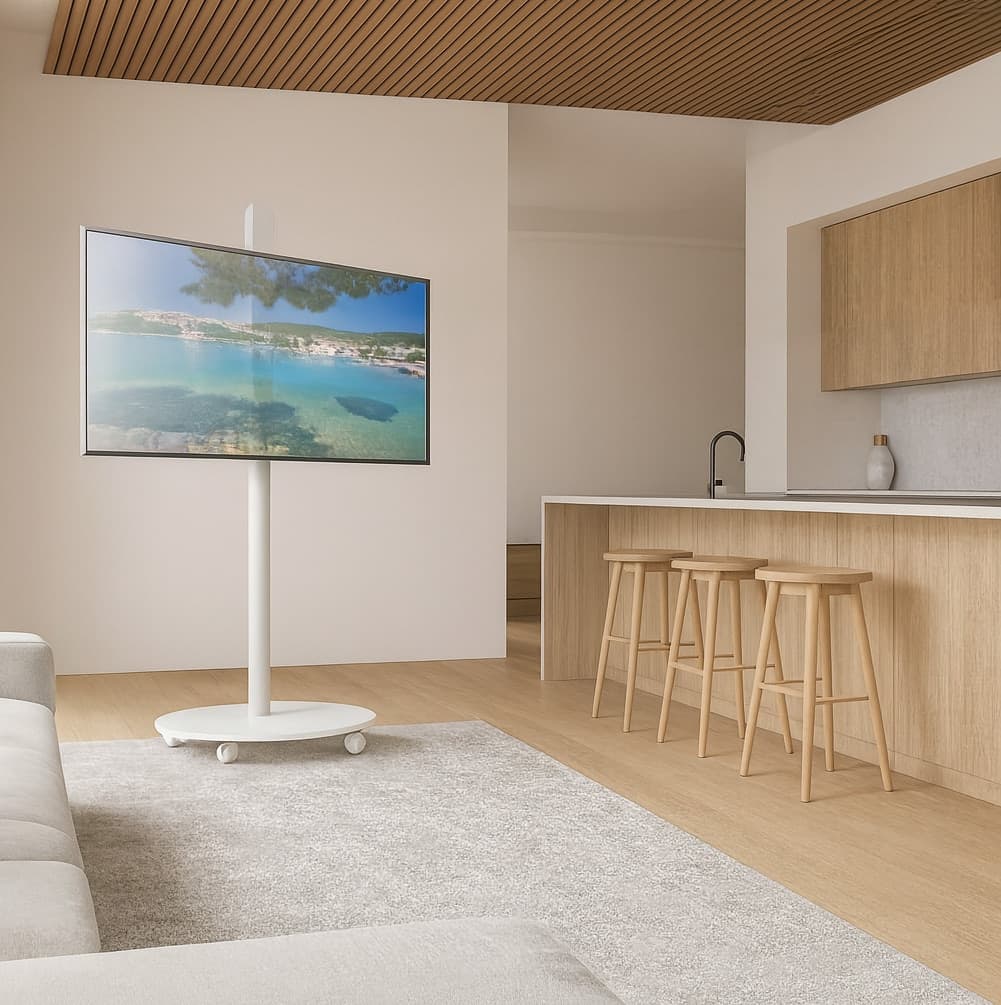 Supporto a Pavimento Trolley TV LCD/LED/Plasma 32-70'' Bianco - 17