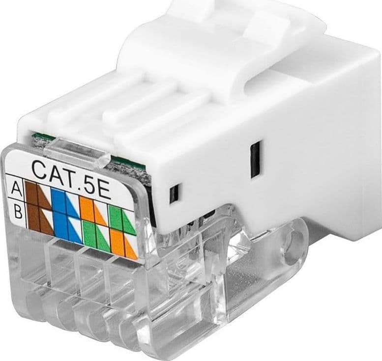 Frutto Keystone RJ45 UTP Cat.5E Tooless Bianco - 5