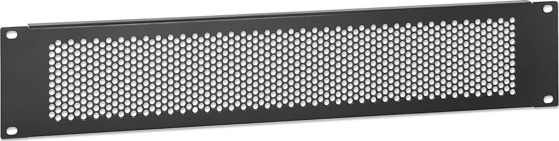 Pannello Cieco Ventilato per Armadi Rack 19'' 2U Nero - 13