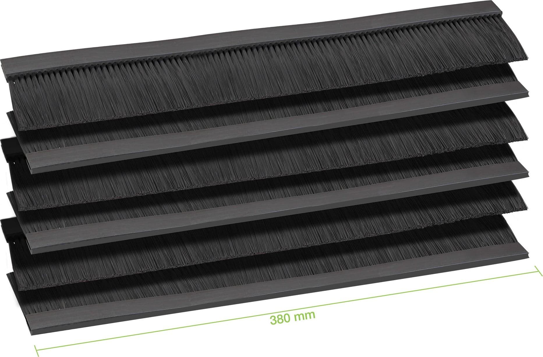 Sei Spazzole Ingresso Cavi per Armadio Rack 380 mm - 9