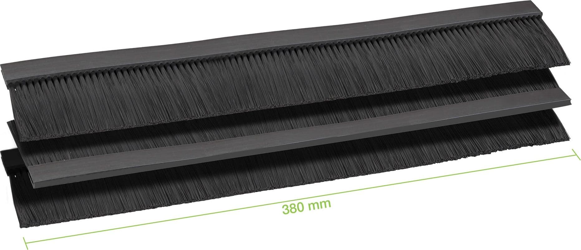 Tre Spazzole Ingresso Cavi per Armadio Rack 380 mm - 10