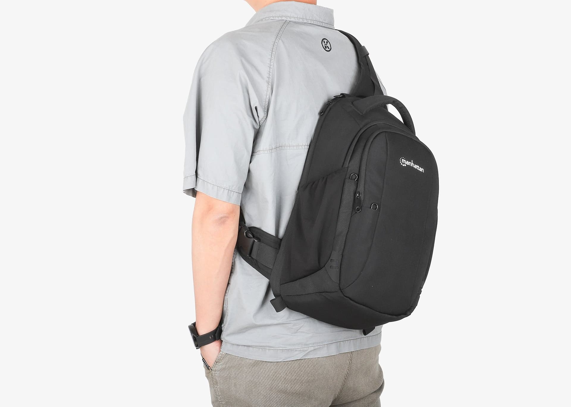 Borsa a Tracolla Monospalla per Laptop 13.3'' Amsterdam Antifurto - 16