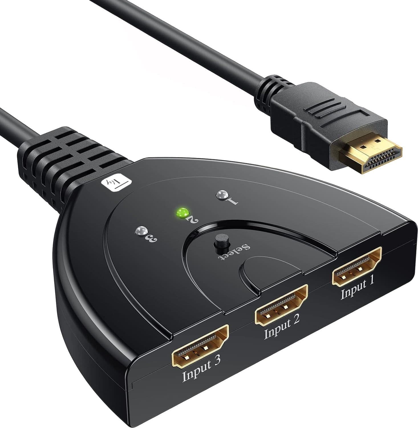 Switch HDMI 3x1 8K@60Hz Ultra HD 3 In 1 Out Compatto - 15
