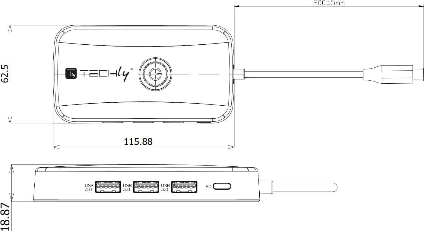 Adattatore Video Extender Wireless con Hub USB-C&trade 5-IN-1 - 13