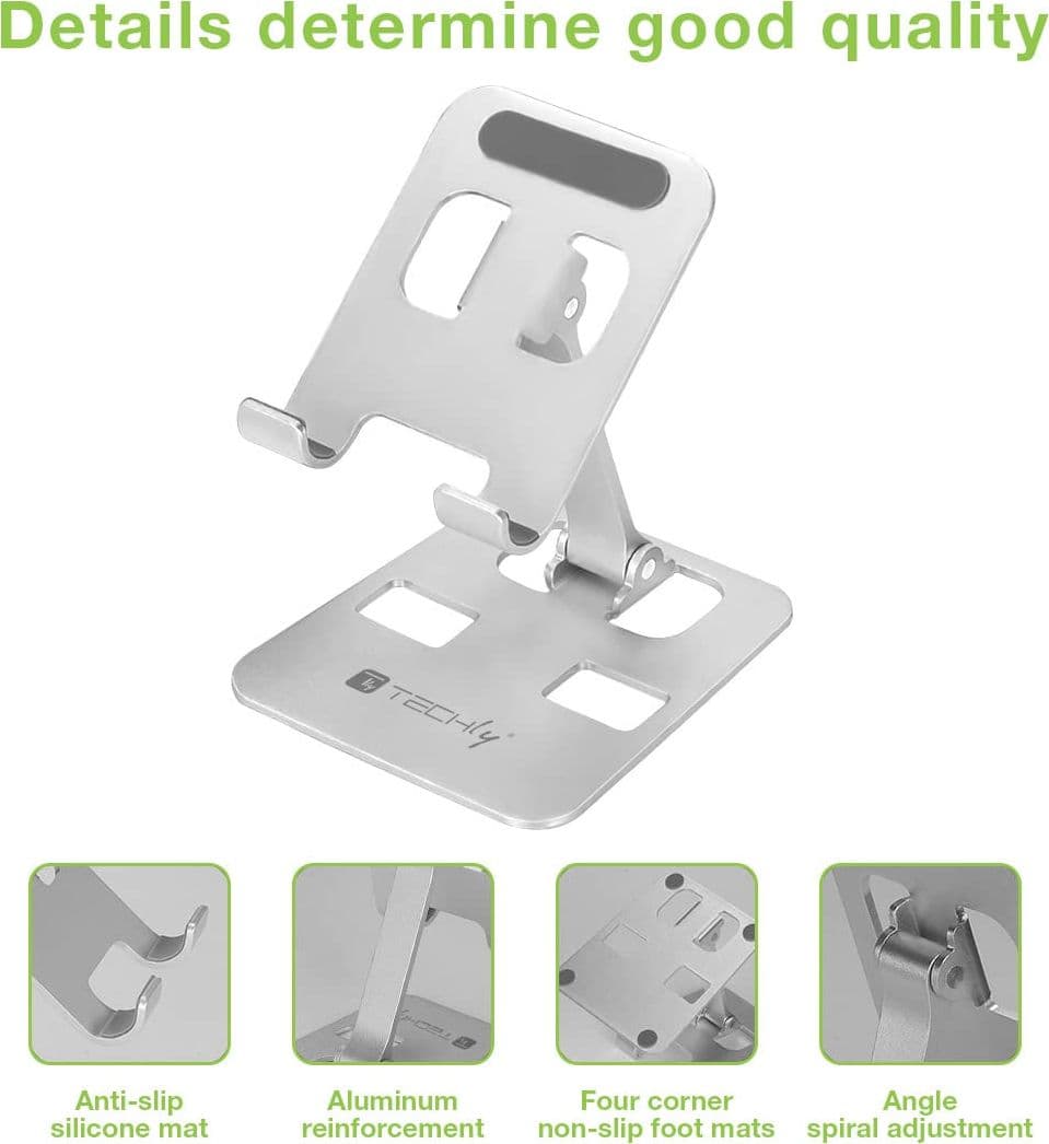Supporto Universale Porta Smartphone e Tablet Regolabile e Pieghevole - 16