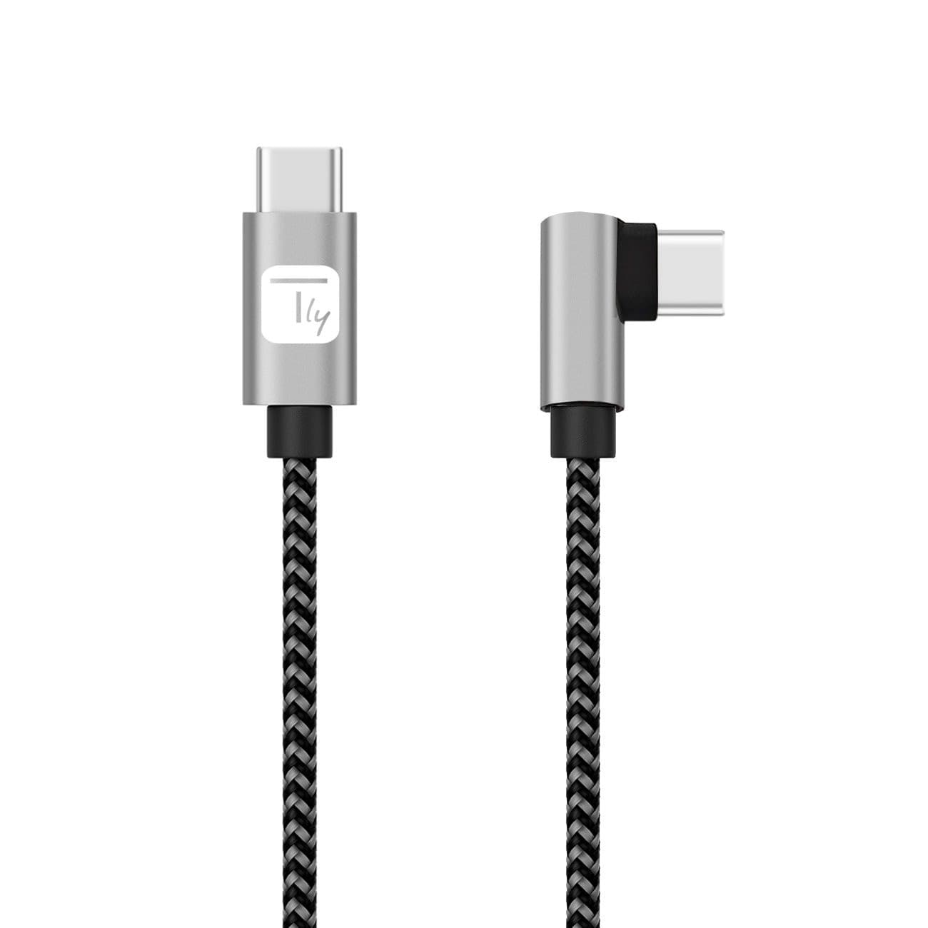 Cavo USB-C&trade Maschio 2.0 / USB-C&trade Maschio Angolato 3A 2 m Alluminio - 9