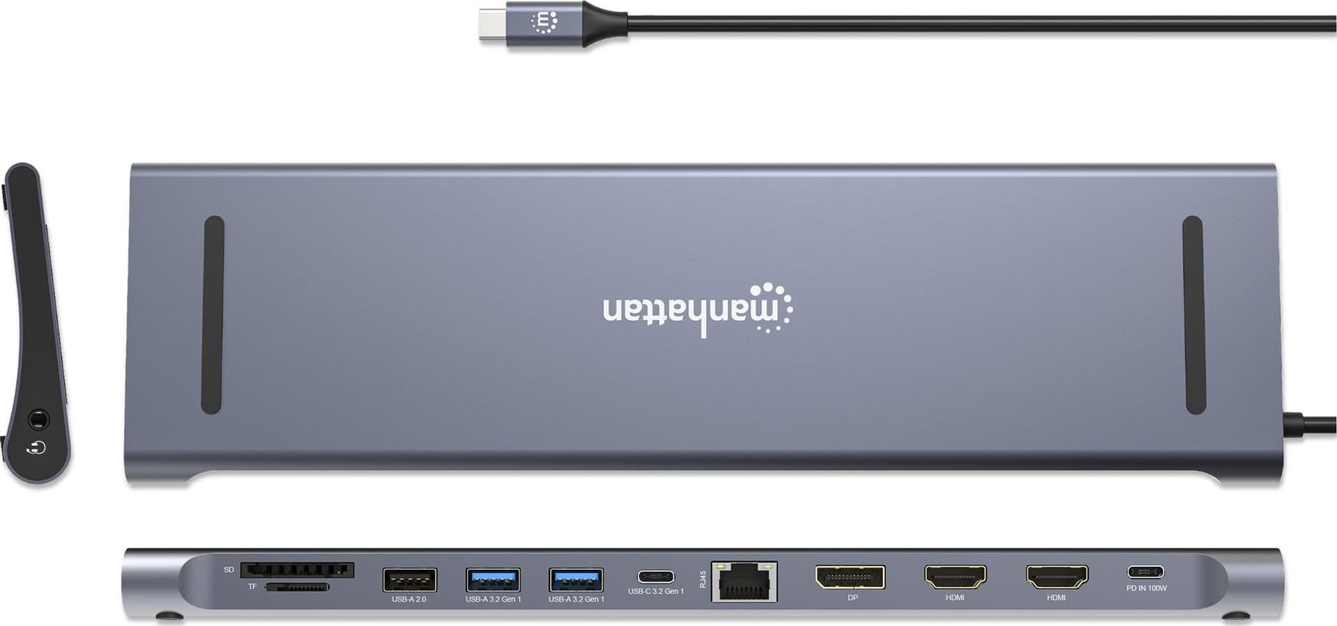 Docking Station USB-C&trade 12-in-1 4K Triplo Monitor con MST - 13