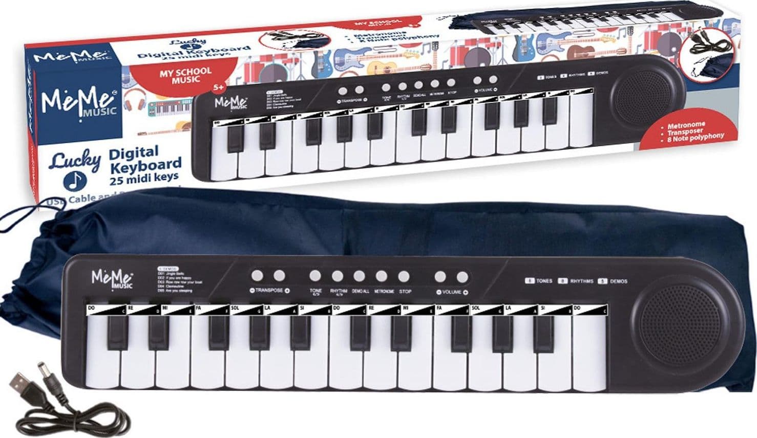 Lucky Tastiera School Music 25T con Custodia