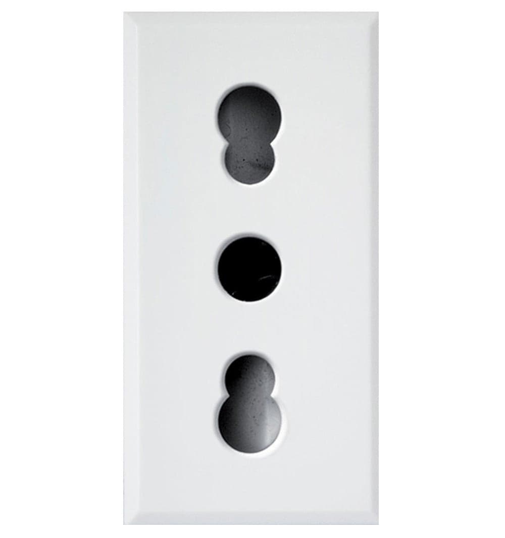 WHITEK S44 Presa bipasso 2P+T 10/16A 250V 1 Modulo Bianco Opaco, 446006/15TS - 5