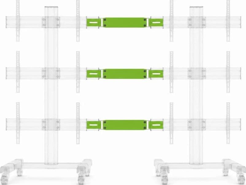 Kit Staffe e Braccio di Giunzione per Supporto Video Wall da Pavimento - 9