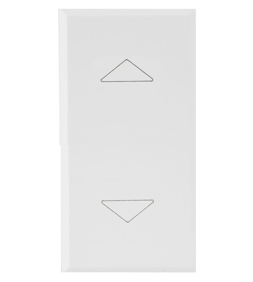 WHITEK S44 Commutatore 2 Pulsanti 1P 10AX 250V 1 Modulo Bianco Opaco - 6