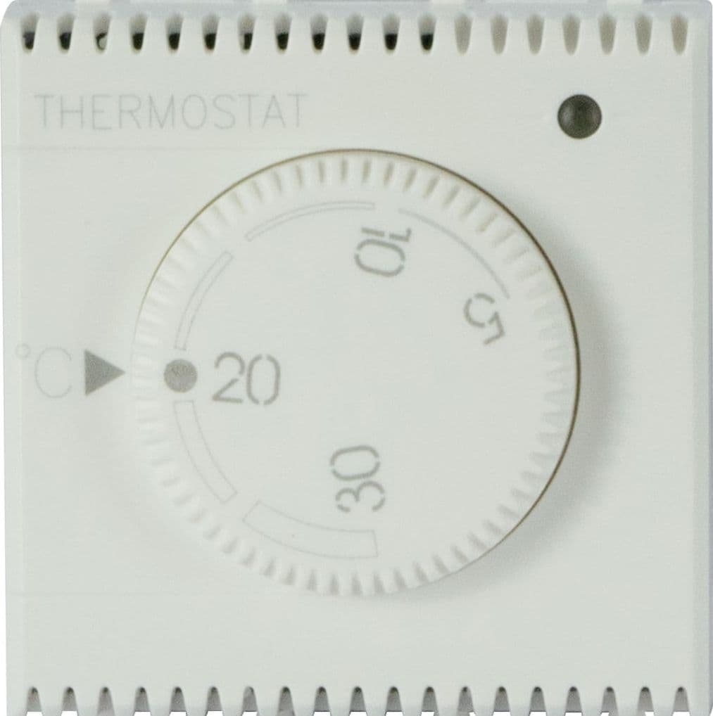 WHITEK S44 Termostato Elettronico con Manopola 230V NA+NC 5A 2 Moduli Bianco Opaco - 6