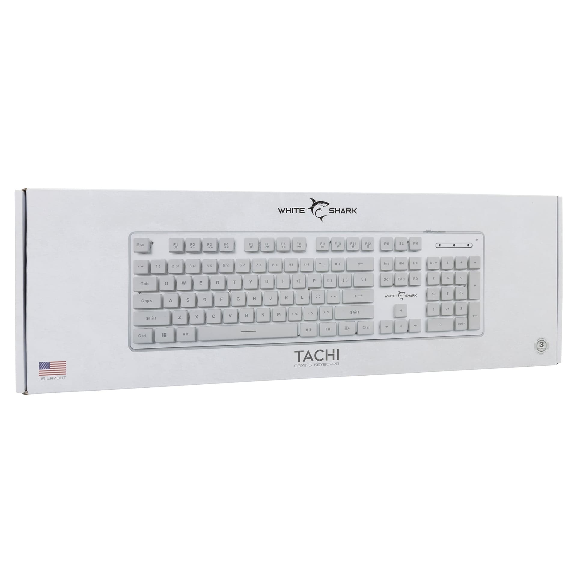 Tastiera Gaming USB 104 Tasti con Retroilluminazione LED Bianco - 12