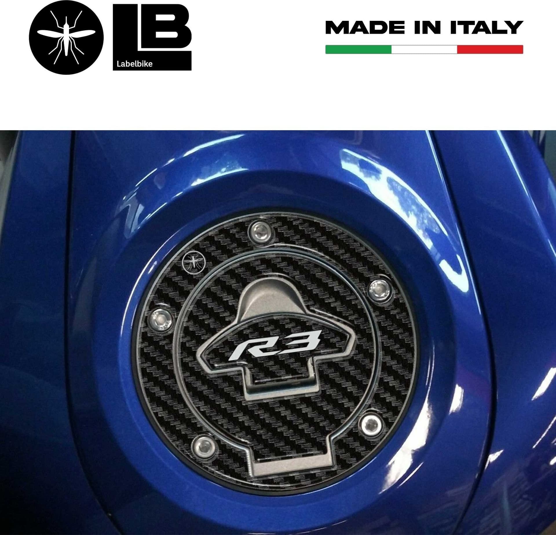 Protezione tappo serbatoio compatibile con Yamaha YZF R3 2015-2025 - 2