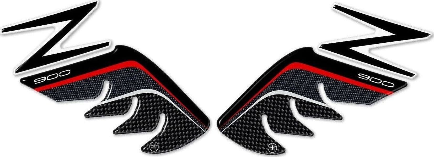 2 Protezioni Ginocchia Laterali Serbatoio 3D compatibile con Kawasaki Z900 - 2