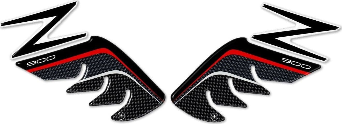 2 Protezioni Ginocchia Laterali Serbatoio 3D compatibile con Kawasaki Z900 - 2