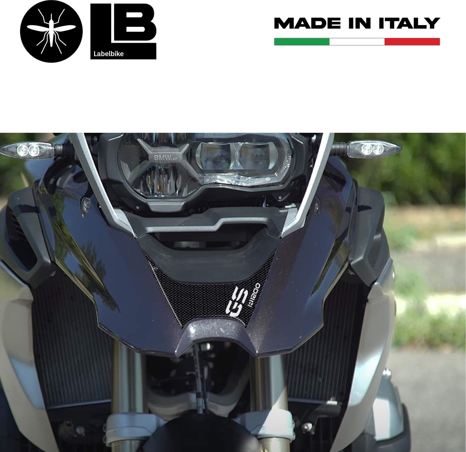 Adesivo Gel 3D Becco Frontale compatibile con Bmw Gs R1200 Dal 2017 carbon - 2