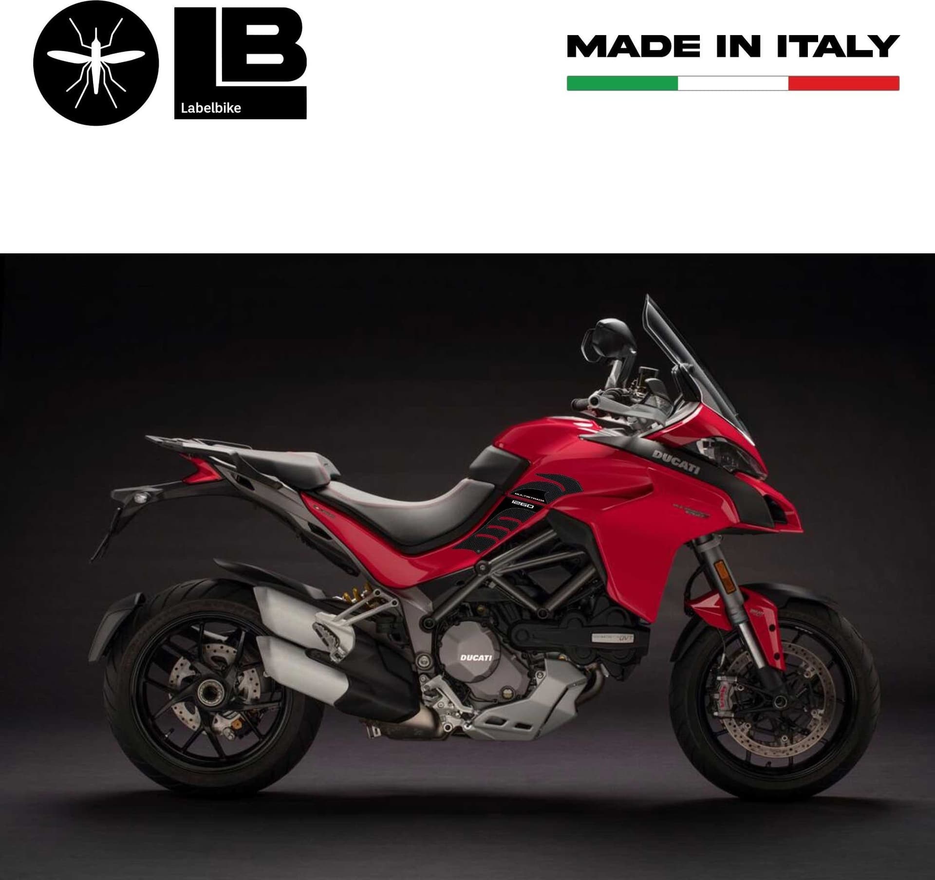 ADESIVI gel 3D PROTEZIONI SERBATOIO compatibili per MOTO DUCATI MULTISTRADA 1260 - 2