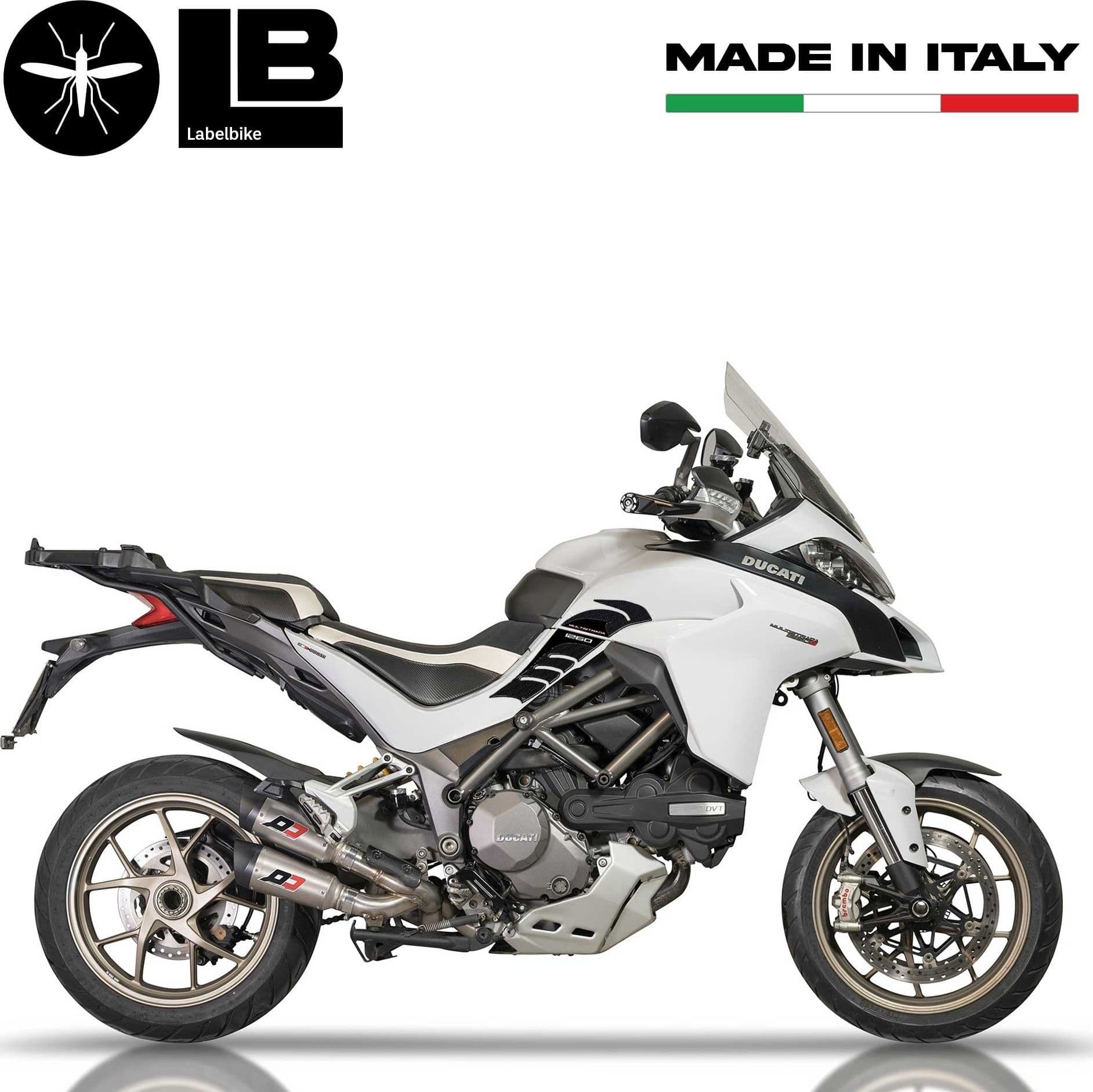 ADESIVI gel 3D PROTEZIONI SERBATOIO compatibili per MOTO DUCATI MULTISTRADA 1260 - 3