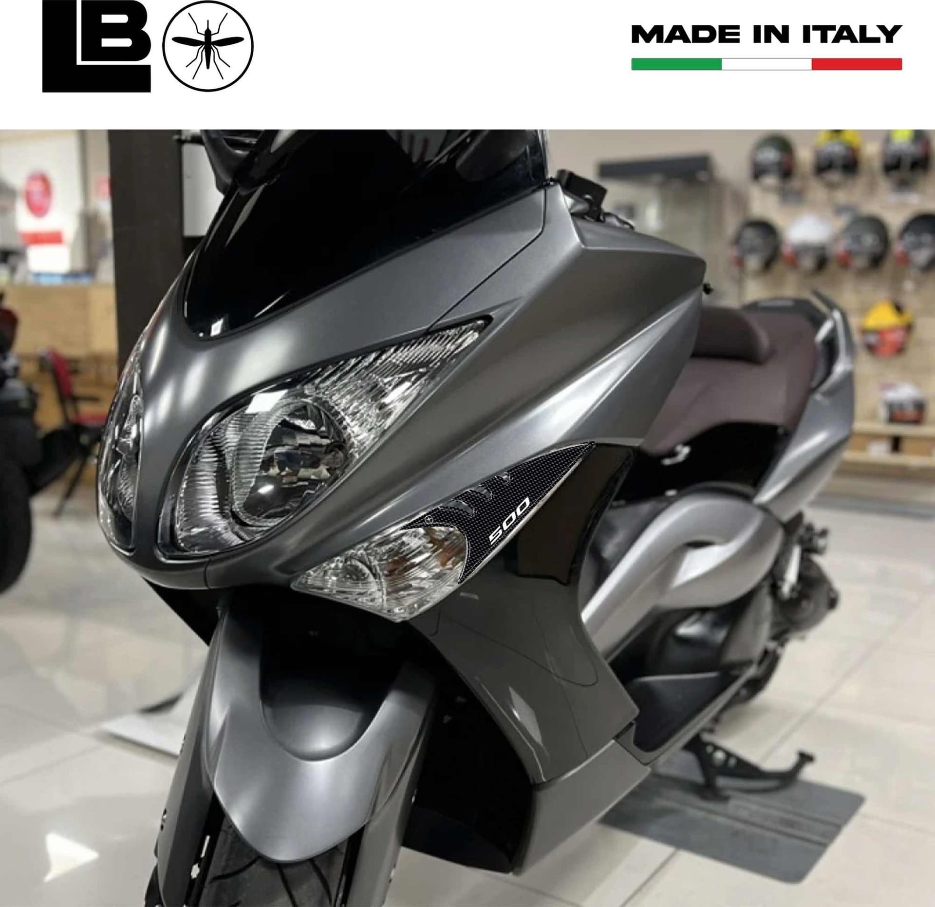 2 PALPEBRE TMAX ADESIVI 3D per frecce compatibili per SCOOTER YAMAHA T MAX 2008 - 3