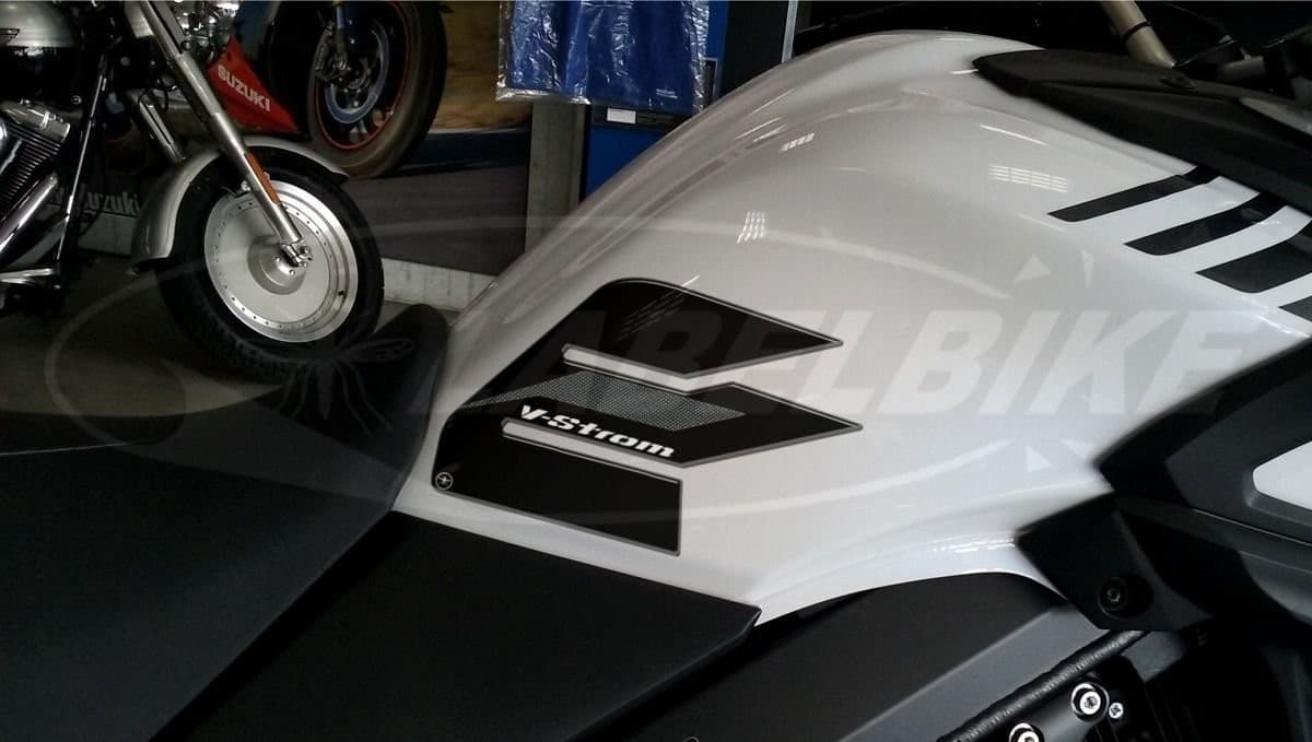 Kit 3 Adesivi Protezioni Serbatoio compatibile con Suzuki V-Strom 650 17-25 - 2