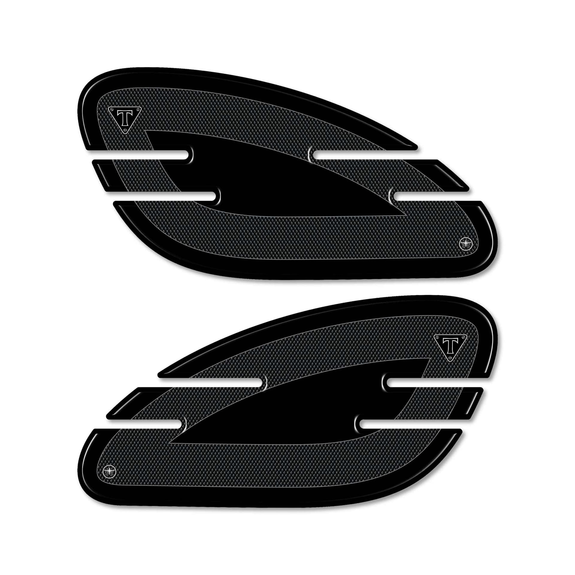 2 Adesivi 3D PROTEZIONE Laterale Serbatoio compatibili MOTO triumph BONNEVILLE - 2