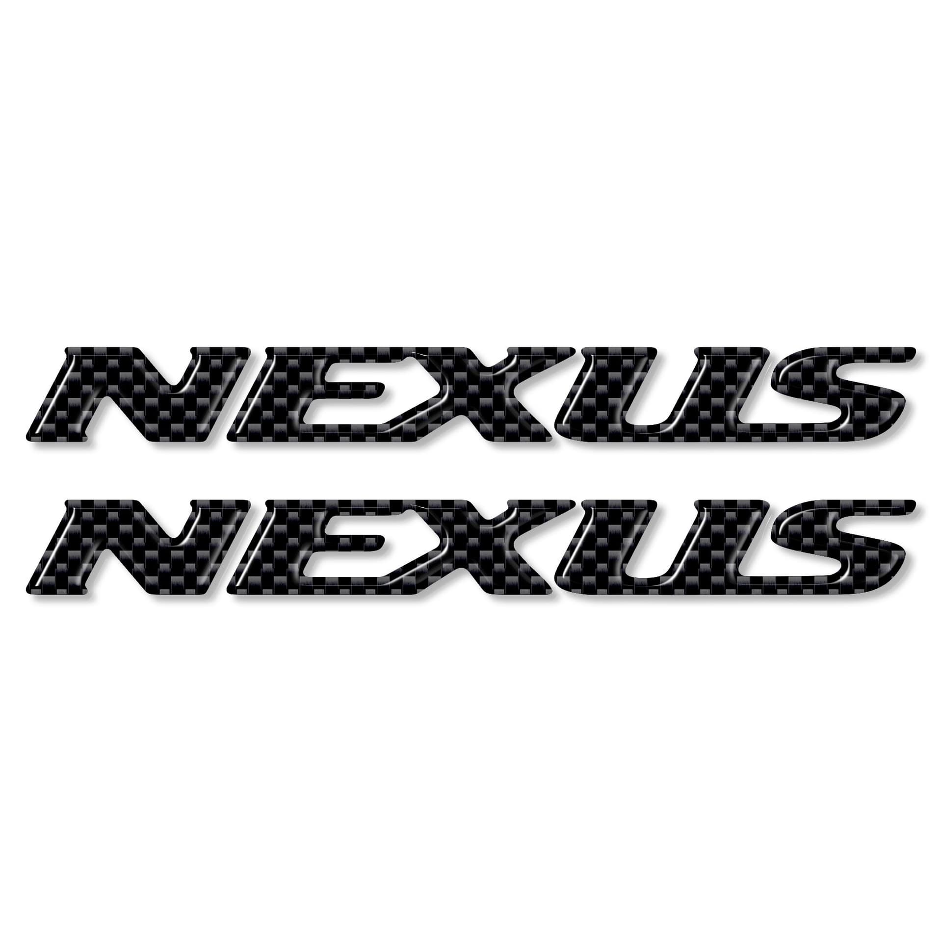 2 Adesivi Stickers in Resina 3D Scritta Nexus Compatibili per Scooter Gilera - 9